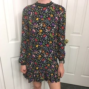 Zara dropwaist floral trafulac dress.